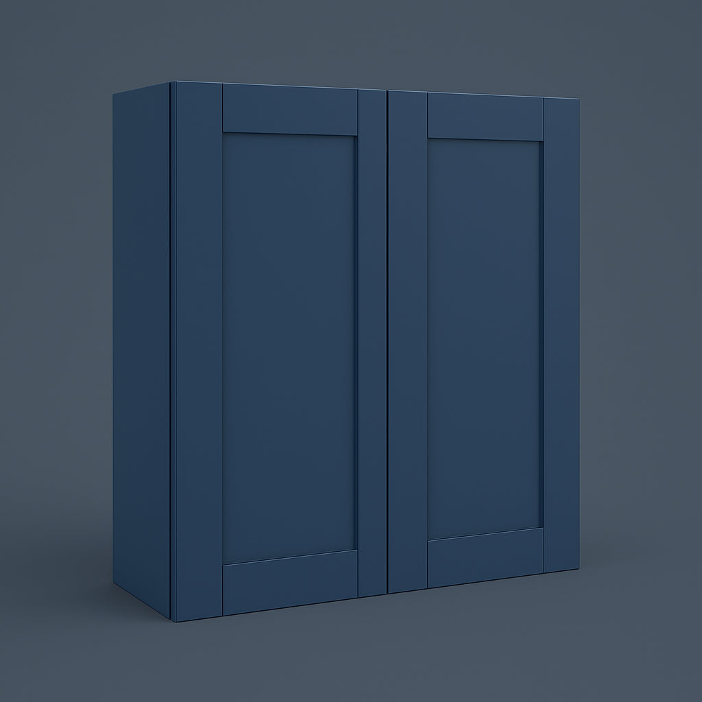 MILL'S PRIDE Valencia Blue Shaker Wall Kitchen Cabinet - 36" W x 12" D x 30" H