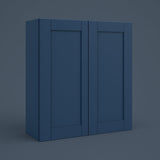 MILL'S PRIDE Valencia Blue Shaker Wall Kitchen Cabinet - 36" W x 12" D x 30" H