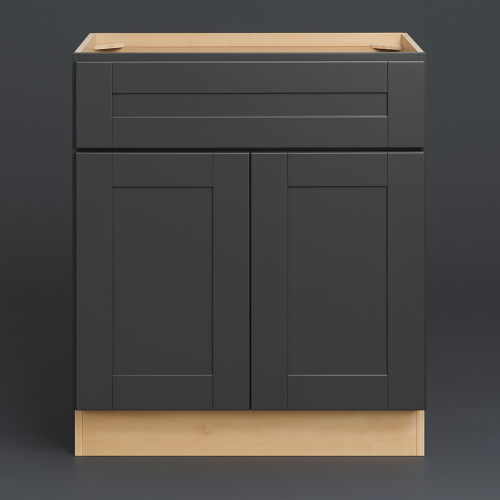 MILL'S PRIDE Richmond Venetian Onyx Plywood Shaker Sink Base Cabinet - 30 in W x 24 in D x 34.5 in H