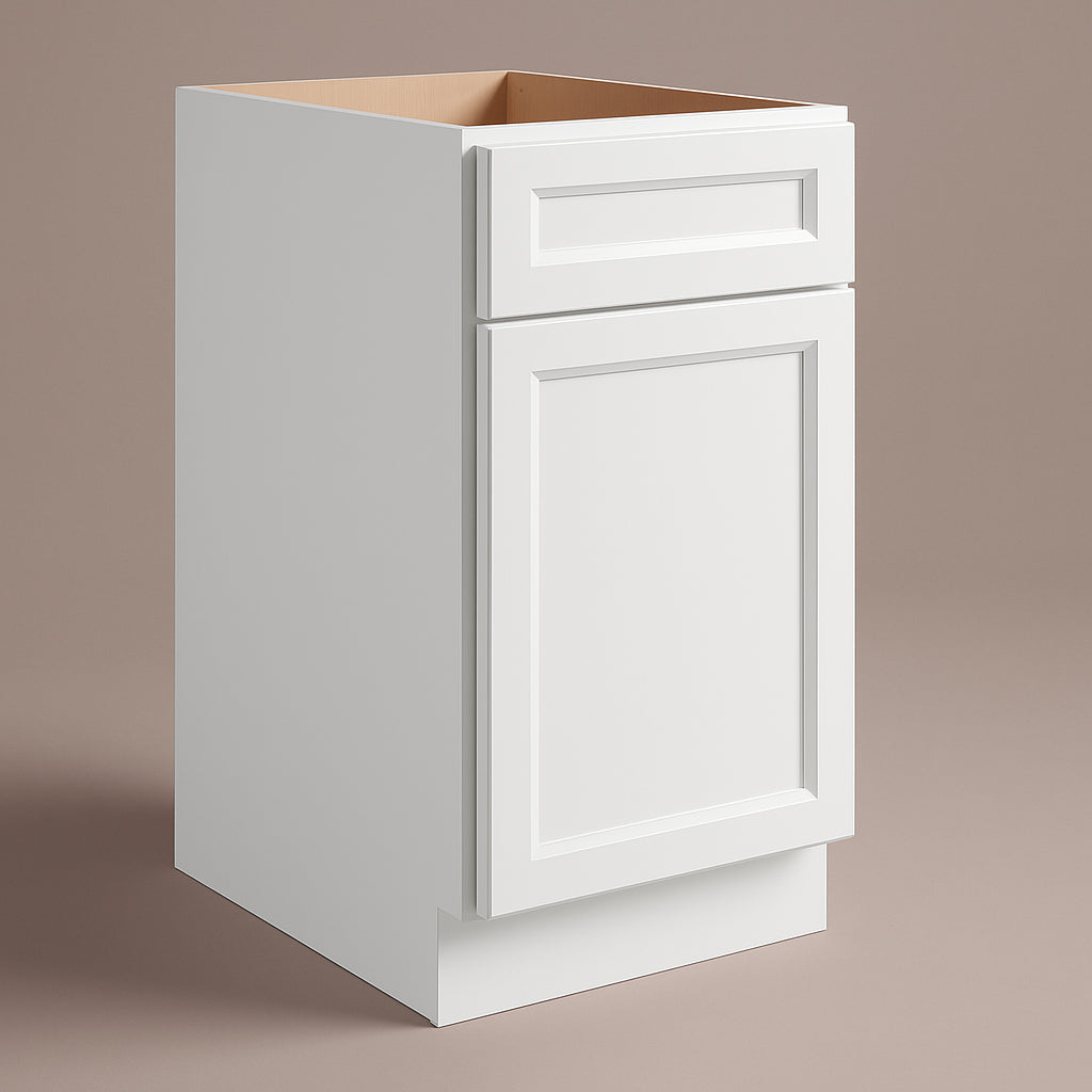 PELHAM & WHITE Keyport Shaker White Plywood Kitchen Cabinet - Tool-Free Assembly