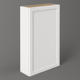 PELHAM & WHITE Keyport Shaker Wall Kitchen Cabinet, 24 in. W x 12 in. D x 42 in. H, White
