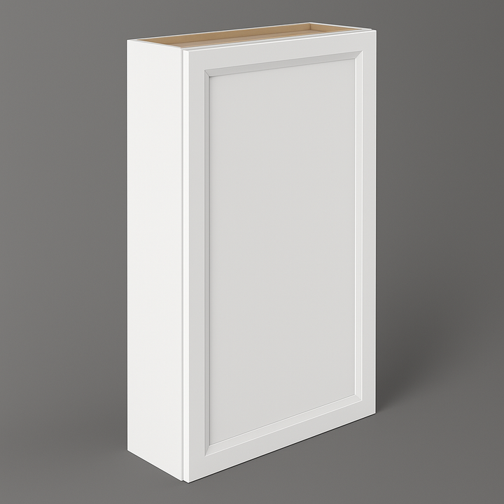PELHAM & WHITE Keyport Shaker Wall Kitchen Cabinet, 24 in. W x 12 in. D x 42 in. H, White