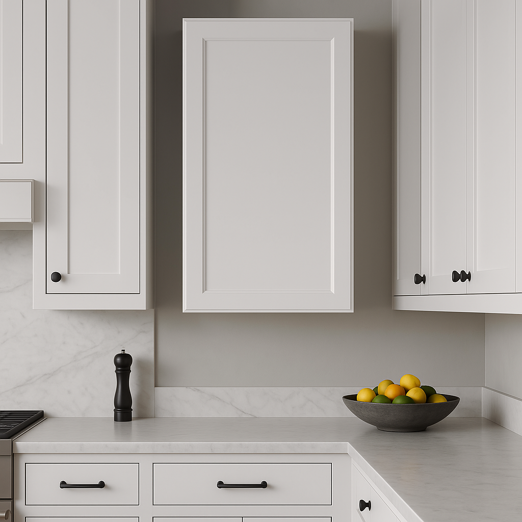 PELHAM & WHITE Keyport Shaker Wall Kitchen Cabinet, 24 in. W x 12 in. D x 42 in. H, White