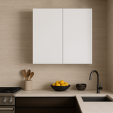 Cambridge Radiance Ready-to-Assemble Slab Wall Kitchen Cabinet in White Gloss
