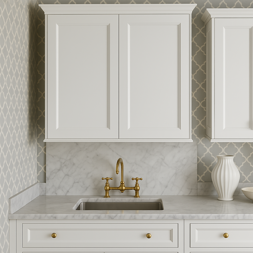 PELHAM & WHITE Keyport Shaker Wall Kitchen Cabinet, 36 in. W x 12 in. D x 30 in. H, White