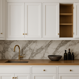 PELHAM & WHITE Keyport Shaker Wall Kitchen Cabinet, 36 in. W x 12 in. D x 30 in. H, White
