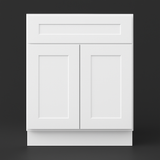 Design House Brookings Solid Wood Shaker Base Kitchen Cabinet, White Finish