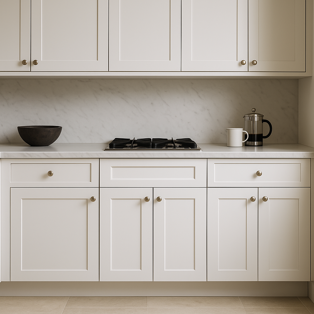 Design House Brookings Solid Wood Shaker Base Kitchen Cabinet, White Finish