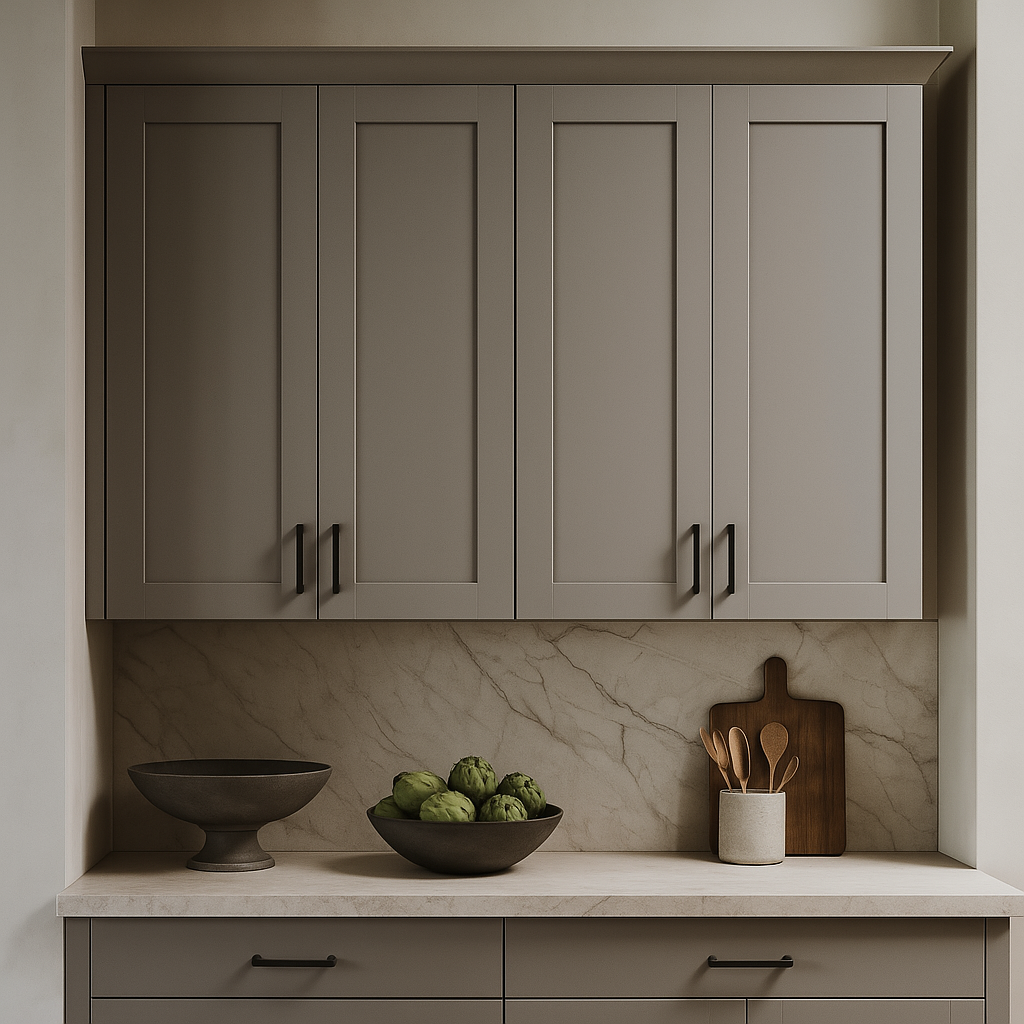 MILL'S PRIDE Richmond Vesuvius Gray Plywood Shaker Wall Kitchen Cabinet - Ready to Assemble