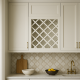 Plywell Shaker Wall Wine Rack, Ready to Assemble, White Finish