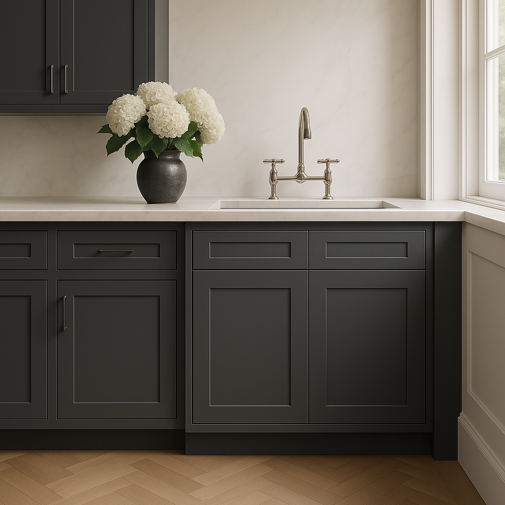 MILL'S PRIDE Richmond Venetian Onyx Shaker Sink Base Cabinet, 36 in W x 24 in D x 34.5 in H