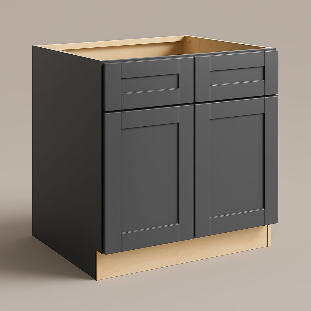 MILL'S PRIDE Richmond Venetian Onyx Shaker Sink Base Cabinet, 36 in W x 24 in D x 34.5 in H