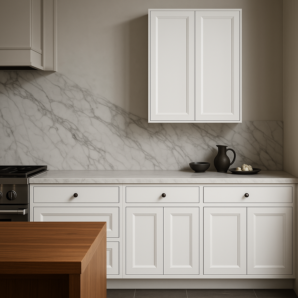 PELHAM & WHITE Keyport Shaker 30" Wall Kitchen Cabinet in White