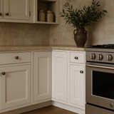 Design House Brookings Lazy Susan Corner Base Kitchen Cabinet in White