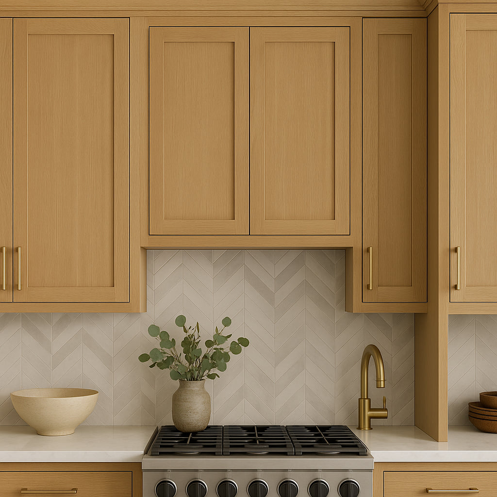 Hampton Bay Avondale 36 in. White Oak Shaker Wall Kitchen Cabinet