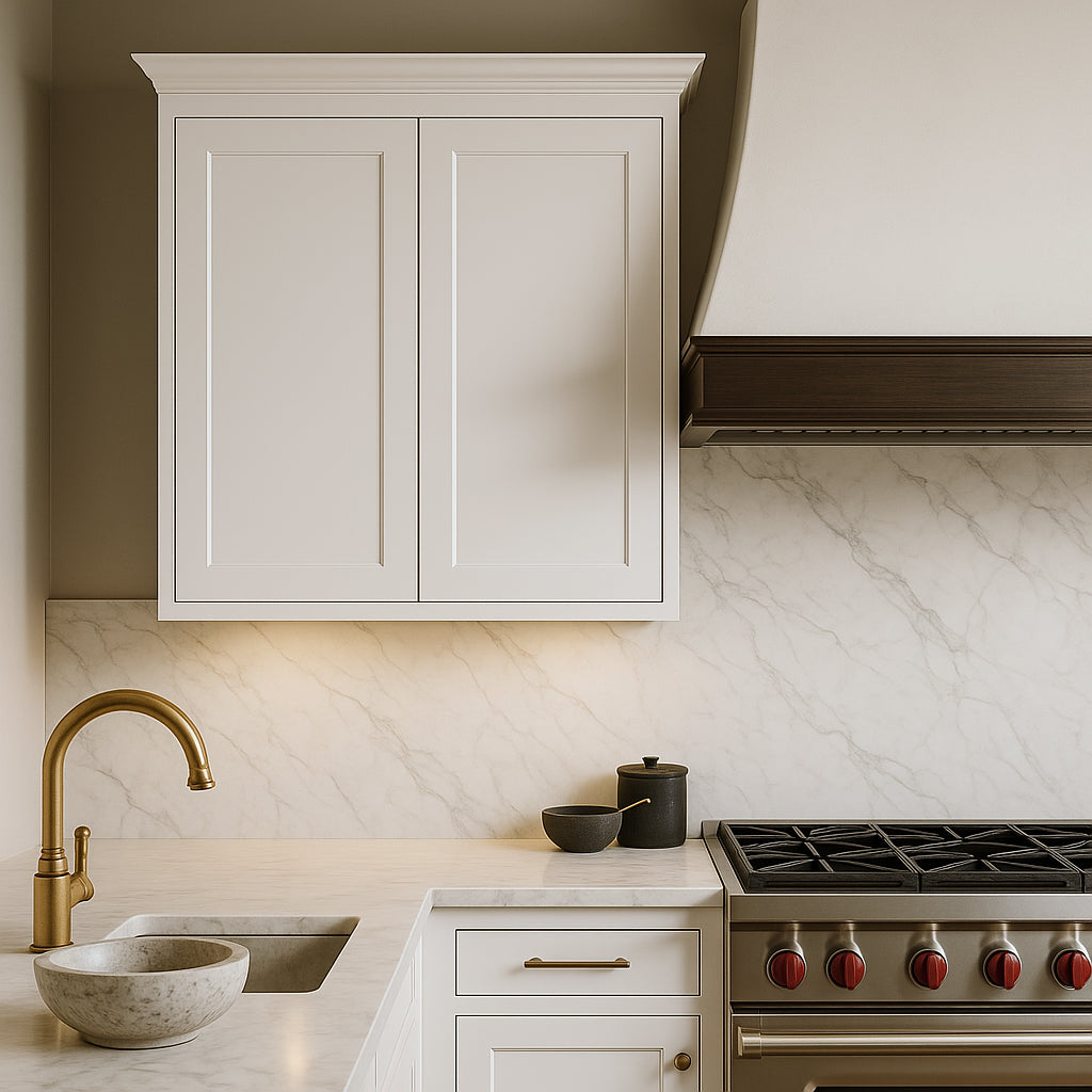 MILL'S PRIDE Richmond Verona White Shaker Wall Kitchen Cabinet - 36 in W x 12 in D x 36 in H