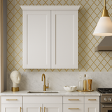 MILL'S PRIDE Richmond Verona White Shaker Wall Kitchen Cabinet - 36 in W x 12 in D x 36 in H