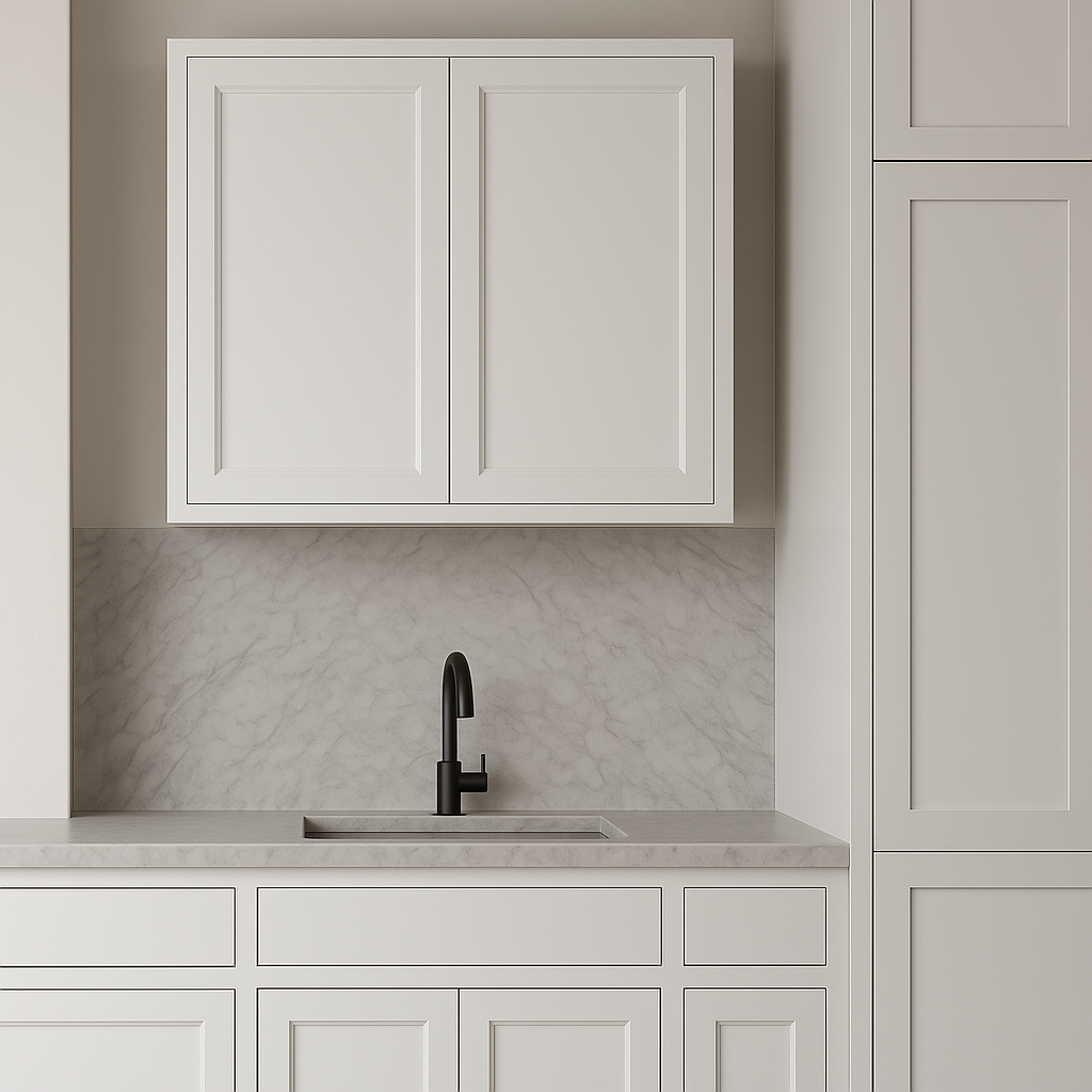 PELHAM & WHITE Keyport Shaker 36" Wall Kitchen Cabinet in White