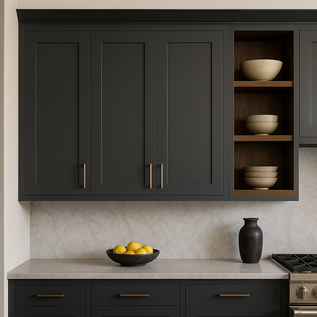 MILL'S PRIDE Richmond Venetian Onyx Plywood Shaker Wall Kitchen Cabinet, 30x12x36 in