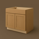 Hampton Bay Avondale 36" White Oak Shaker Sink Base Cabinet