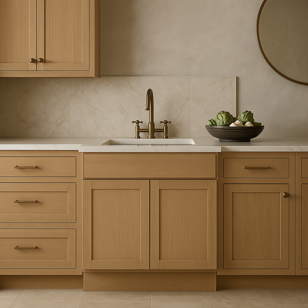 Hampton Bay Avondale 36" White Oak Shaker Sink Base Cabinet
