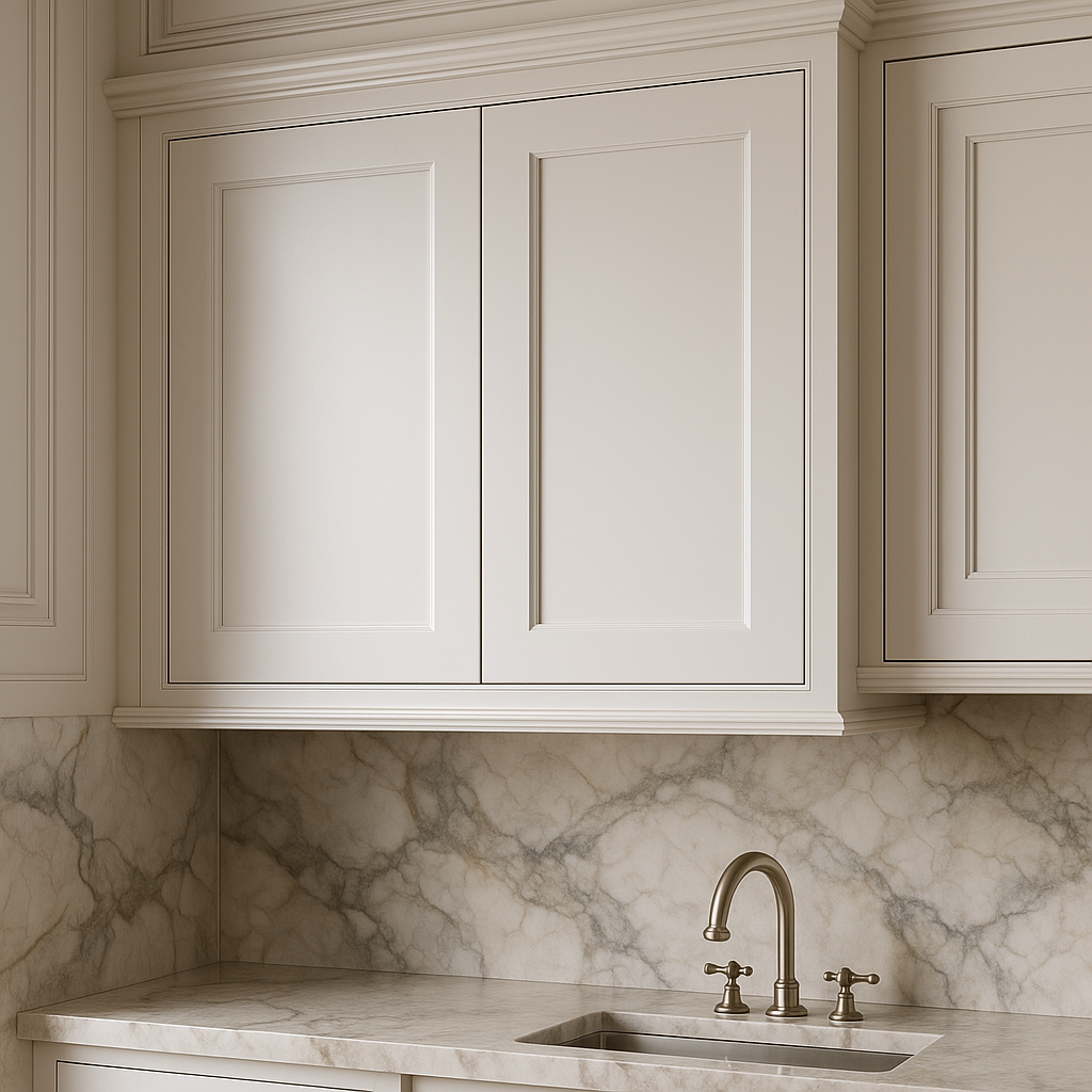 HOMEIBRO Shaker White Plywood Wall Cabinet, 33x12x30 Inches, Ready to Assemble