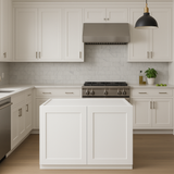 Plywell Shaker High Double Door Wall Cabinet, Ready to Assemble, White