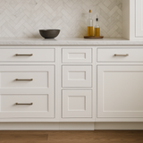 CASAINC White Shaker 3-Drawer Base Kitchen Cabinet, Ready to Assemble