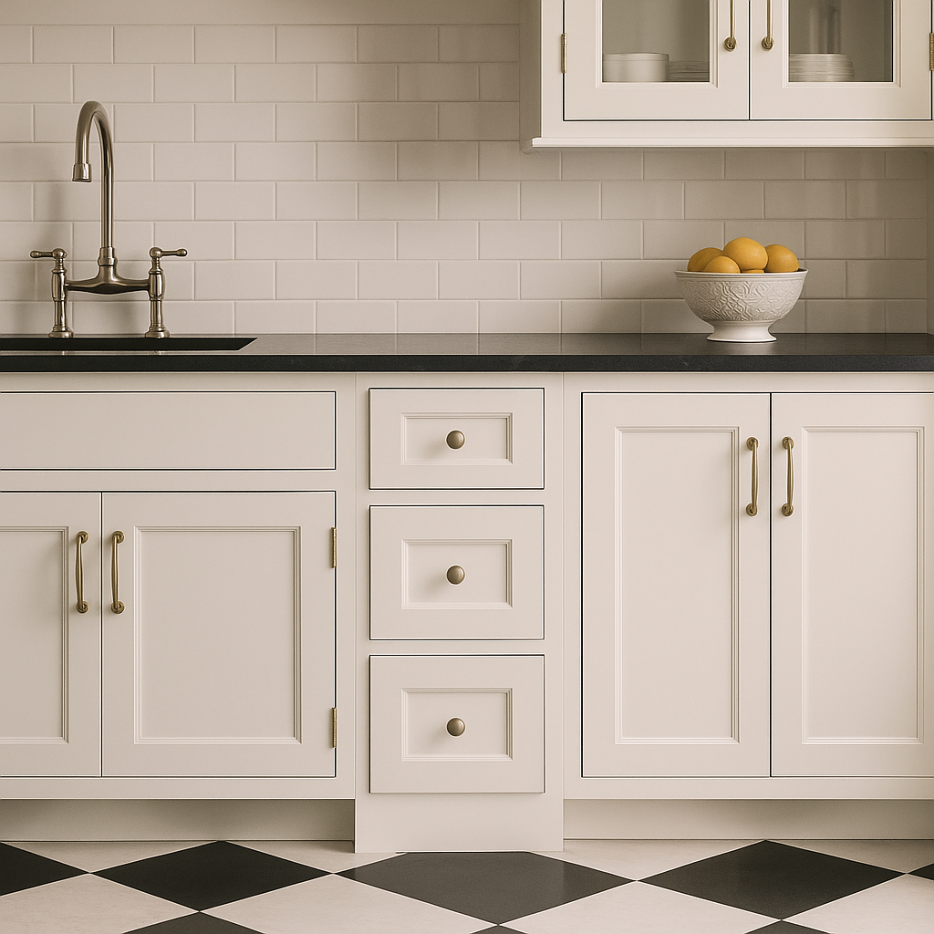 CASAINC White Shaker 3-Drawer Base Kitchen Cabinet, Ready to Assemble