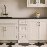 CASAINC White Shaker 3-Drawer Base Kitchen Cabinet, Ready to Assemble