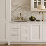 CASAINC White Shaker 3-Drawer Base Kitchen Cabinet, Ready to Assemble
