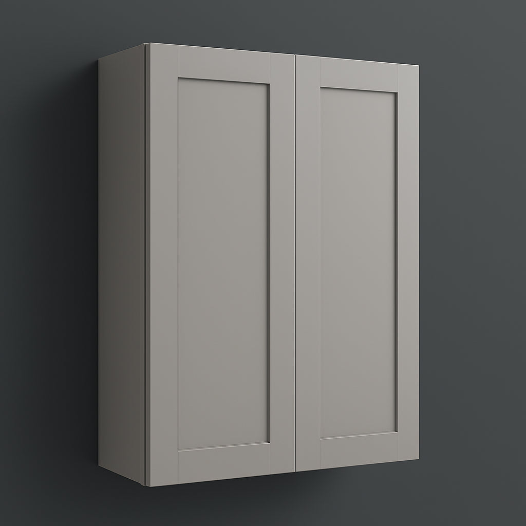MILL'S PRIDE Richmond Vesuvius Gray Plywood Shaker Wall Kitchen Cabinet - 30x12x42