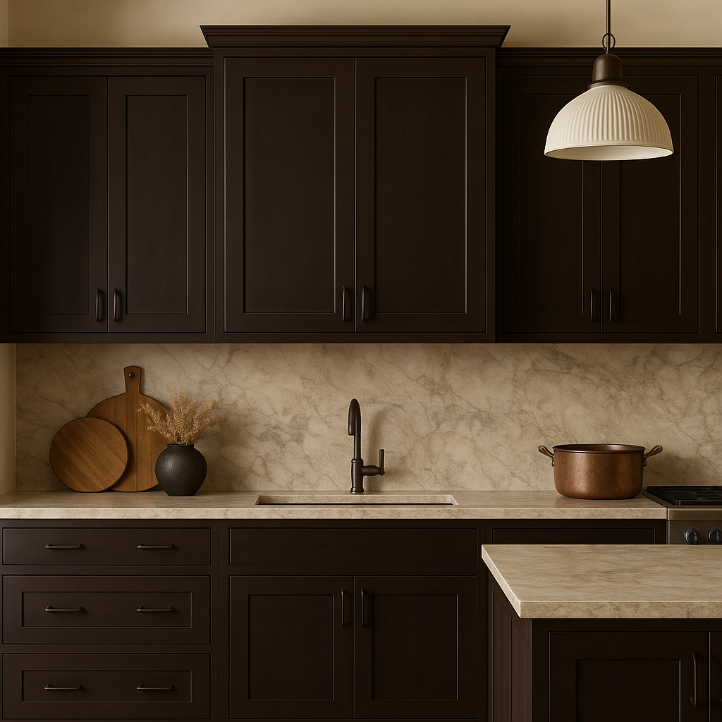Design House Brookings Solid Wood Shaker Wall Kitchen Cabinet in Espresso