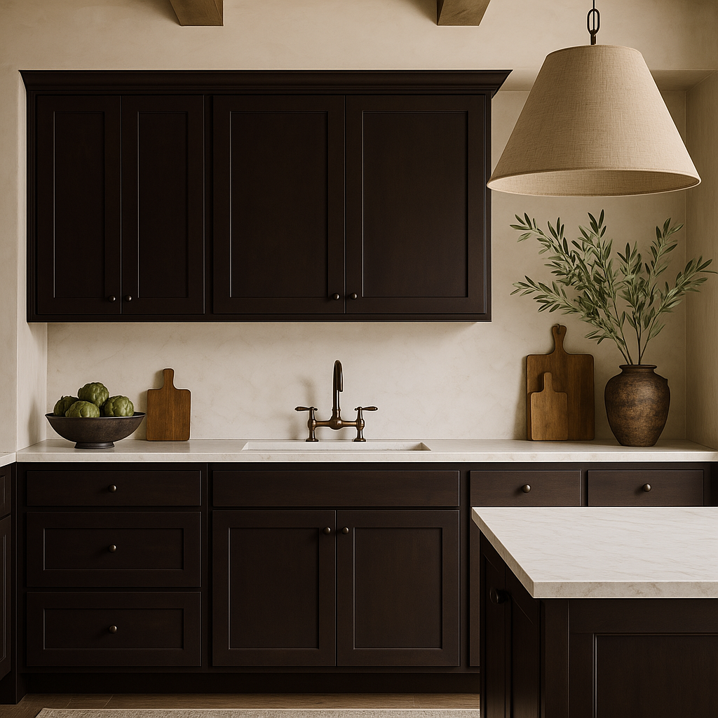 Design House Brookings Solid Wood Shaker Wall Kitchen Cabinet in Espresso