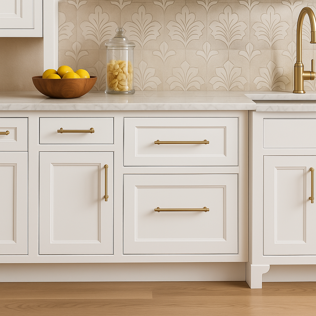 HOMEIBRO Shaker White Plywood Kitchen Cabinet with 2 Drawers - 24 in. W x 24 in. D x 34.5 in. H