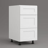 Cambridge Everest 18-inch White Shaker Drawer Base Kitchen Cabinet