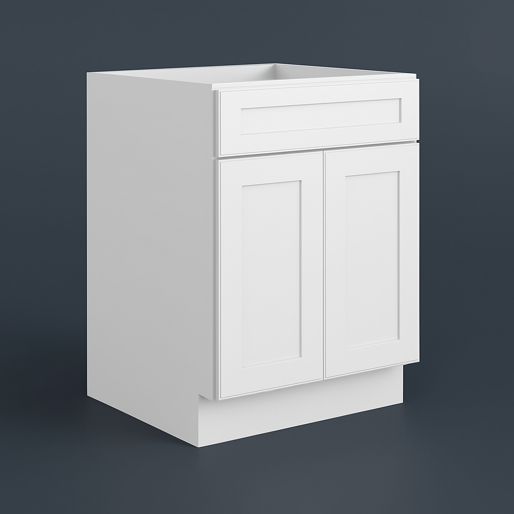 HOMLUX Ready to Assemble Drawer Base Kitchen Cabinet in Shaker White