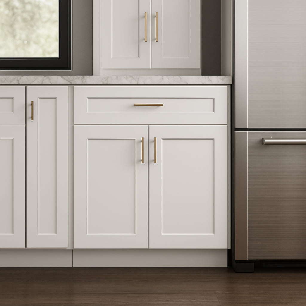 HOMLUX Ready to Assemble Drawer Base Kitchen Cabinet in Shaker White