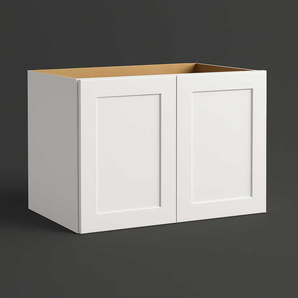 HOMLUX Shaker White Wall Kitchen Cabinet - 36" W x 24" D x 24" H
