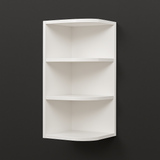 Bremen Cabinetry Shaker Wall End Open Shelf Cabinet, White, Ready to Assemble