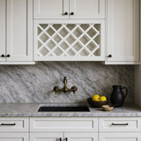LIFEART CABINETRY Shaker Ready to Assemble Wall Wine Rack, White, 36x18x12