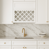 LIFEART CABINETRY Shaker Ready to Assemble Wall Wine Rack, White, 36x18x12