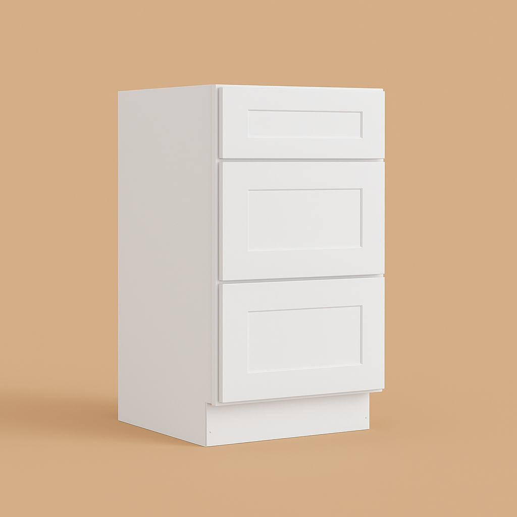 HOMLUX Ready to Assemble Drawer Base Kitchen Cabinet in Shaker White