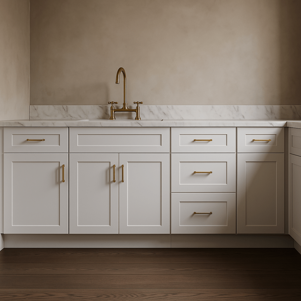 HOMLUX Ready to Assemble Drawer Base Kitchen Cabinet in Shaker White