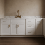 HOMLUX Ready to Assemble Drawer Base Kitchen Cabinet in Shaker White