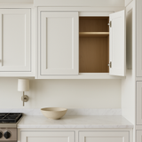 Bremen Cabinetry Shaker High Double Door Wall Cabinet, Ready to Assemble, White
