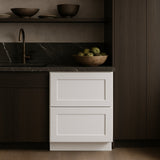 HOMLUX Ready to Assemble Drawer Base Kitchen Cabinet in Shaker White
