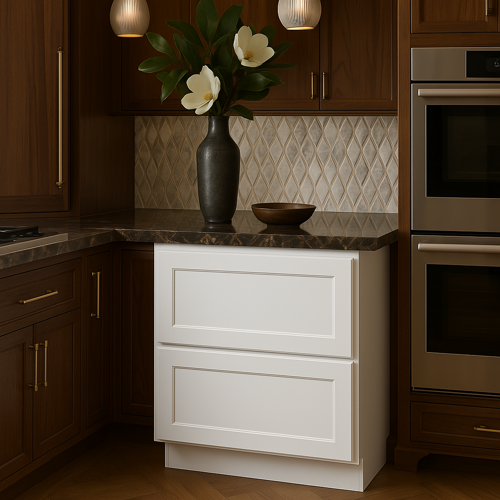 HOMLUX Ready to Assemble Drawer Base Kitchen Cabinet in Shaker White