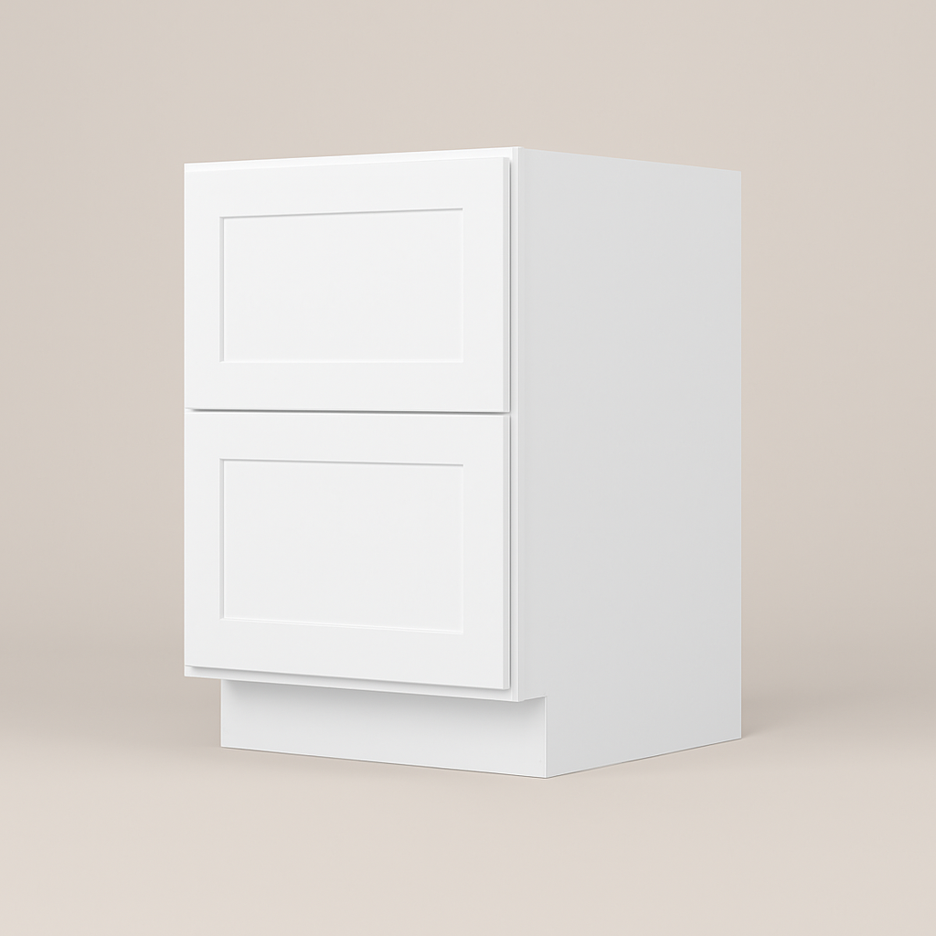 HOMLUX Ready to Assemble Drawer Base Kitchen Cabinet in Shaker White