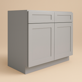 Plywell Shaker Base Cabinet with 2-Door and 1 Drawer in Gray